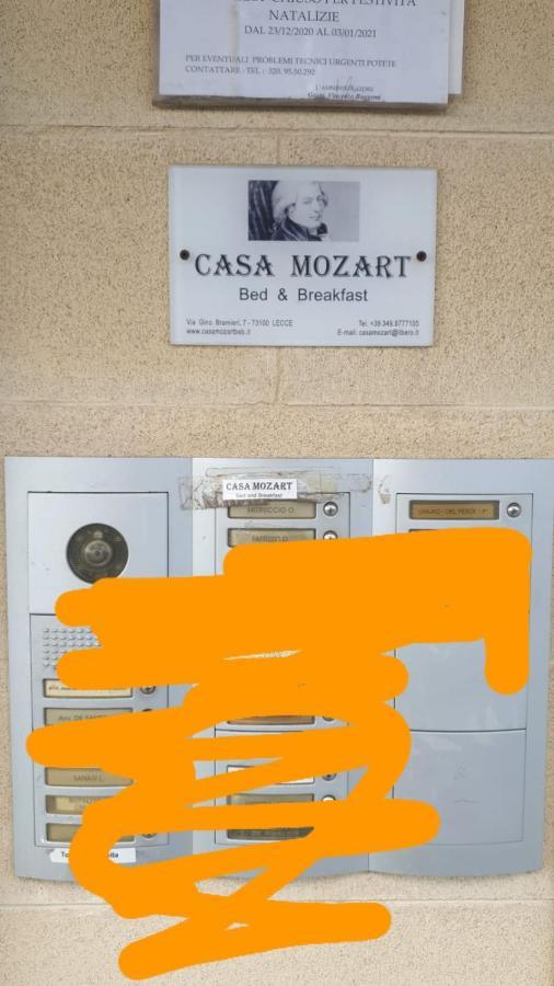 Casa Mozart B&B Лечче Экстерьер фото
